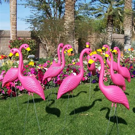 16 Plastic Bight Pink Premium Flamingos Garden Yard And Lawn Art