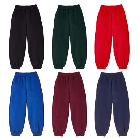 Kids Joggers Trouser Sports Jogging Pants Casual School Play Soft