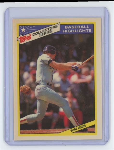 Topps Wade Boggs Baseball Card Ebay