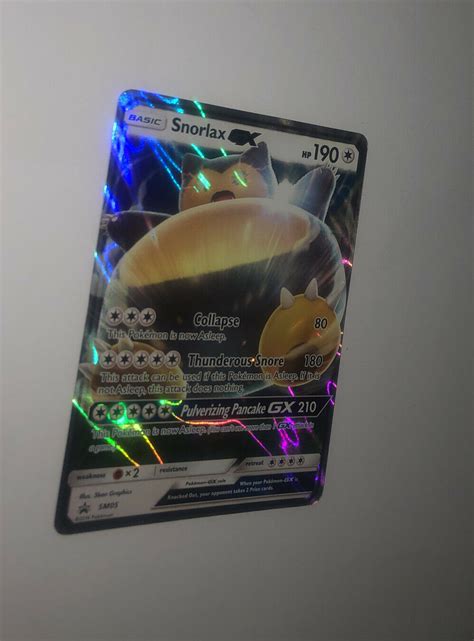 Mavin Ultra Rare Snorlax Gx Pokemon Sm Sm Black Star Promo Holo