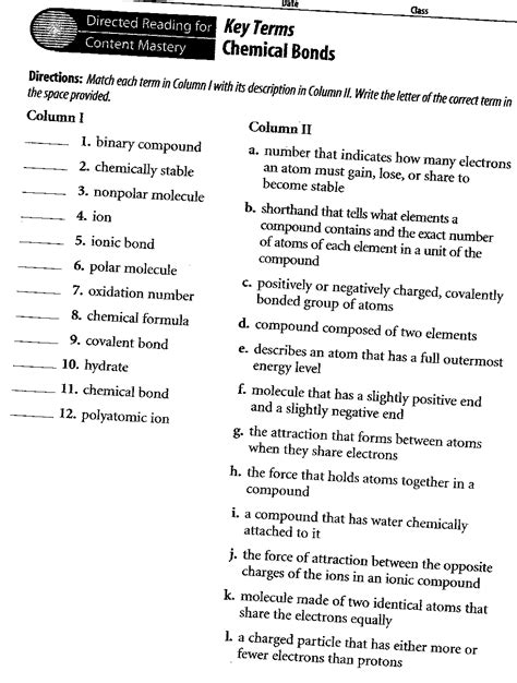 Physical Science Worksheets Answers