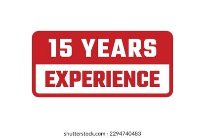 Years Experience Rubber Stamp Stock Vector Royalty Free