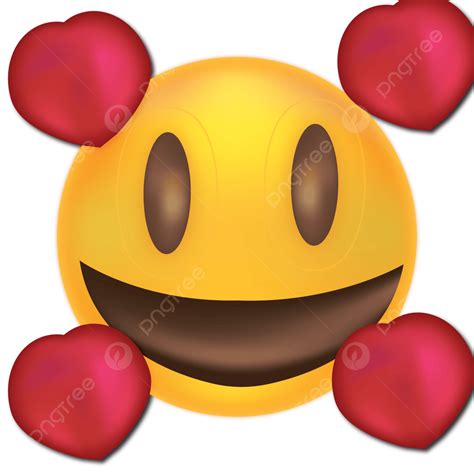 Gambar Desain Emoji Cinta 3d Cinta Emoji Emoji 3d Desain Emoji 3d Png Dan Vektor Dengan