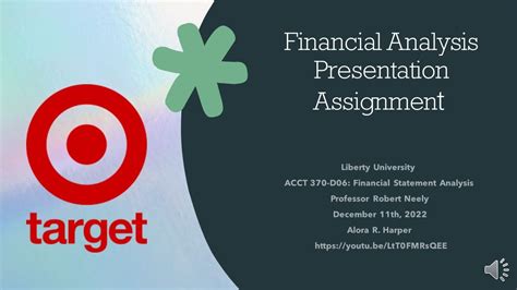 Acct Financial Analysis Presentation Assignment Youtube