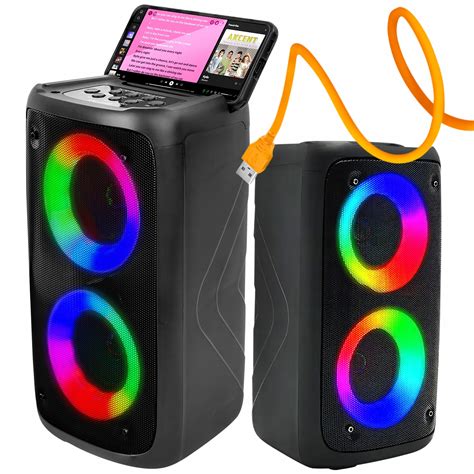 G O Nik Bluetooth Boombox Mobilny Usb Radio Led Bezprzewodowy Przeno Ny