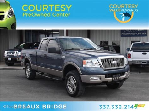 2005 Medium Wedgewood Blue Metallic Ford F150 Lariat Supercab 4x4