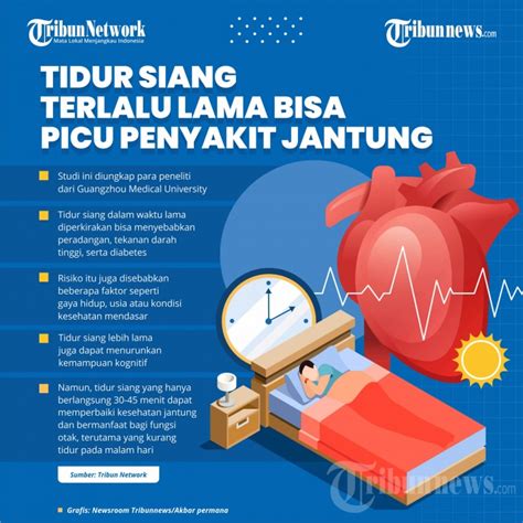 Infografis Tidur Siang Terlalu Lama Bisa Picu Serangan Jantung Foto 1