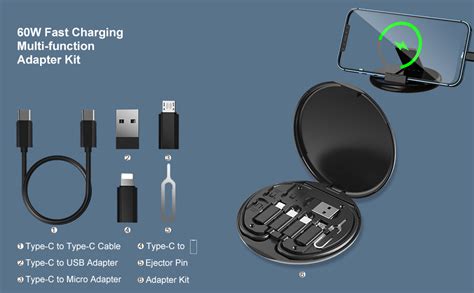 Usb Adapter Lightning To Type C Converter Micro Usb Charging Cable