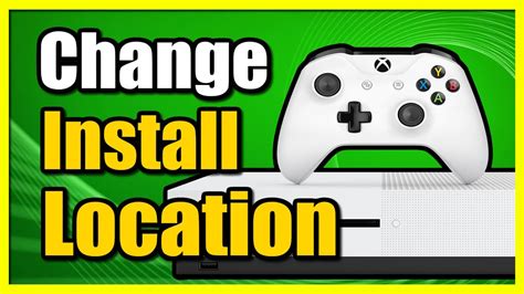 How To Change Install Location For Games On Xbox One External Hard