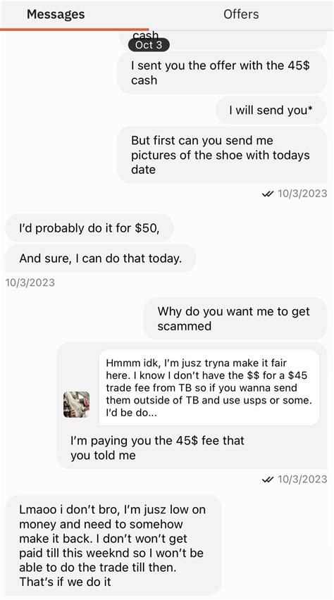 This Guy Told Me That We Can Make The Trade If I Pay Him The 45 Fee