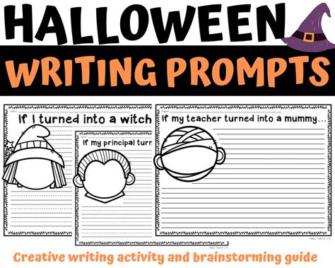 Fun Halloween Writing Prompt For 1st Grade 2nd Grade 3rd Grade And