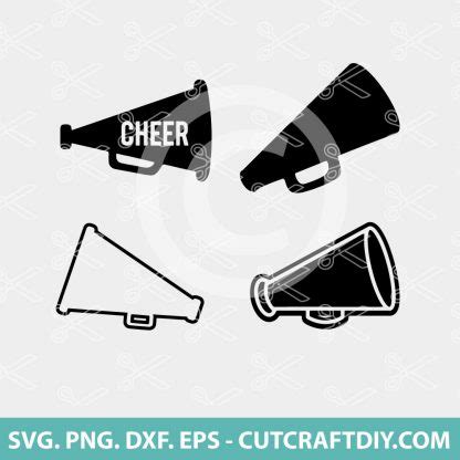 Megaphone Svg Cheer Megaphone Svg Megaphone Clipart Cheerleader