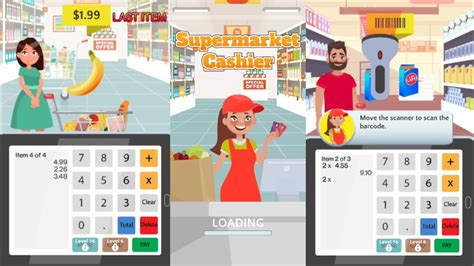 Supermarket Cashier Simulator Game Play 1 YouTube