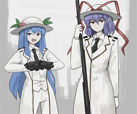 Hinanawi Tenshi And Nagae Iku Touhou And More Drawn By Mata