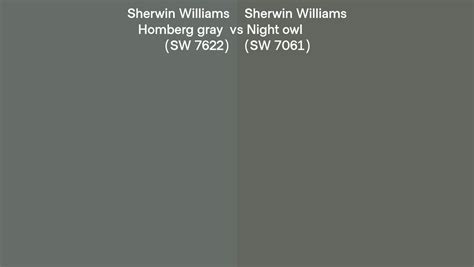 Sherwin Williams Homberg Gray Vs Night Owl Side By Side Comparison