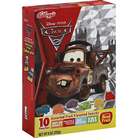 Kelloggs Disney Pixar Cars 2 Assorted Fruit Flavored Snacks 10 Ct