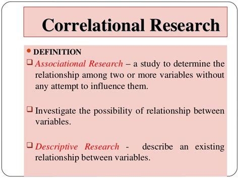 What Is The Meaning Of Descriptive Correlational Method