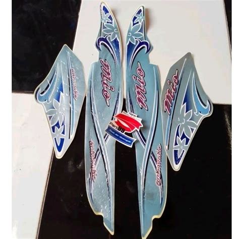 Jual Striping Lis Stiker Sticker Yamaha Mio Sporty Biru Langit Telor