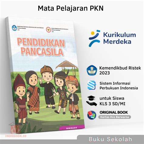 Jual Buku Siswa Pendidikan Pancasila Pkn Sd Mi Kelas 3 Iii Kurikulum