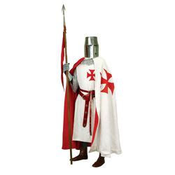 Templar Cotton Crusade Hooded Cape