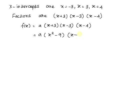 Solved Write An Equation For The Polynomial Graphed Below