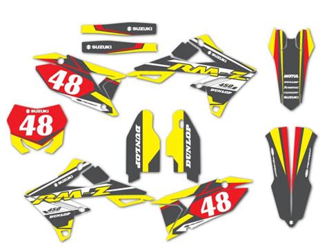 Dirt Bike Graphics For Suzuki - Tribe Grey – OMXGraphics