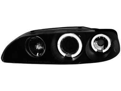 Faróis Angel eyes para Honda Civic 92 95 4d 2 angel eyes black Loja