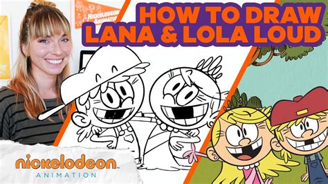 How to Draw Lana & Lola from The Loud House ️🎨 Draw Along w/ Jordan ...