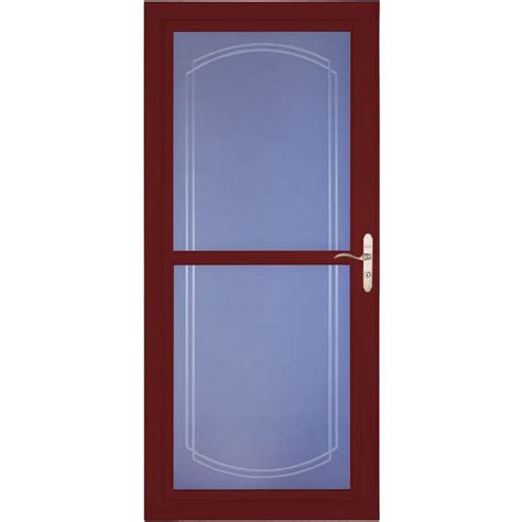 Larson Tradewinds Bevel 36 In X 81 In Cranberry Full View Aluminum