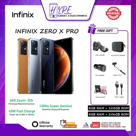 Infinix Zero X Pro 8gb 128gb 8gb 256gb Mediatek Helio G95 L 108mp Camera 1 Year Warranty