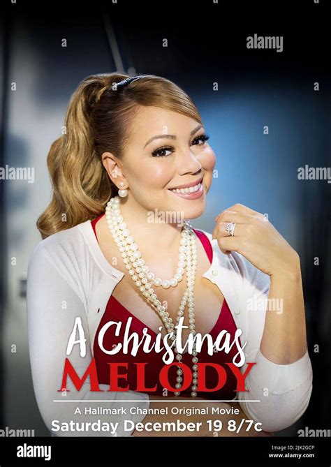 MARIAH CAREY POSTER, A CHRISTMAS MELODY, 2015 Stock Photo - Alamy