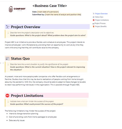 How To Write A Business Case Templates And Best Practices Clickup