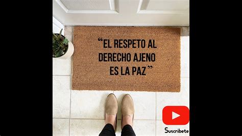 El Respeto Al Derecho Ajeno Es La Paz Video De Reflexion Youtube