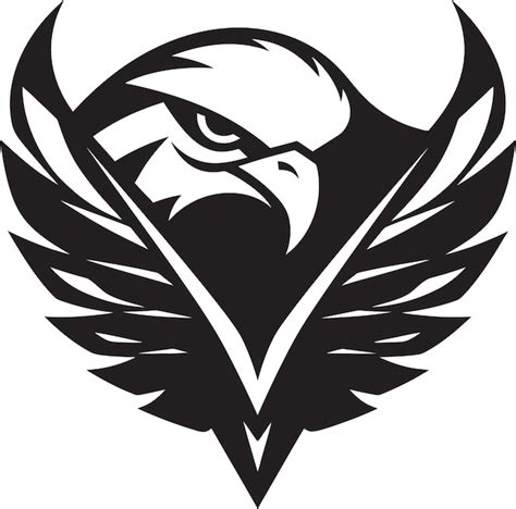 Diseño de logotipo vectorial black falcon a para empresas audaces y