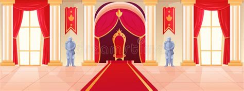 Royal Kingdom Hall. Castle Interior. Ballroom in Medieval Palace. Queen ...