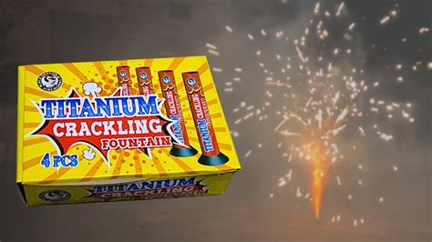 Titanium Crackling Fountain Stuks Magnum Vuurwerk Youtube