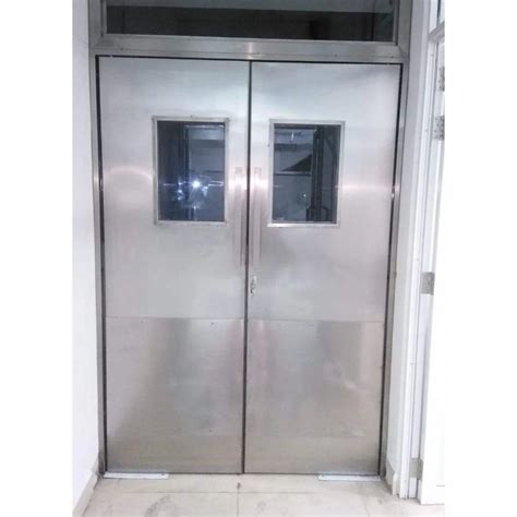 Powder Coated Inch Stainless Steel Swing Door For Safety Purposes