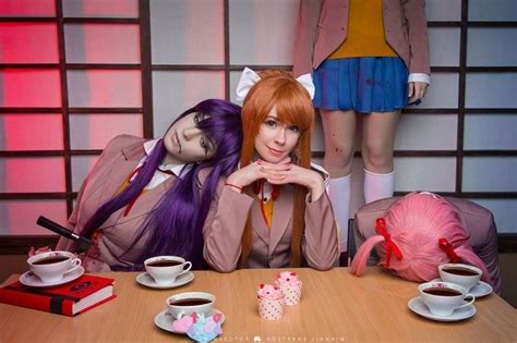 Doki Doki Literature Club. I'm kinda in this fandom. Great cosplay ...