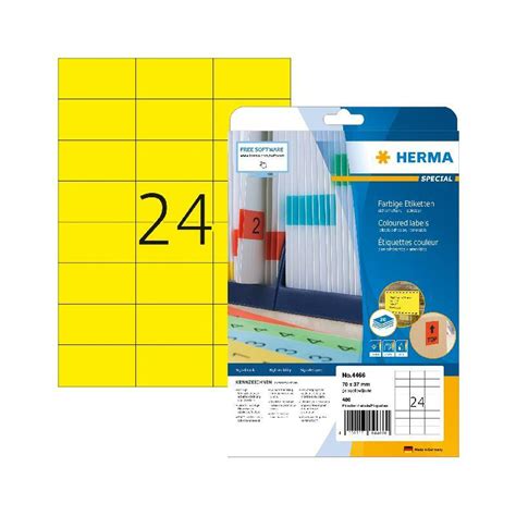 HERMA Etiquette Universelle SPECIAL 70 X 37 Mm Jaune 4466 Bei Fr