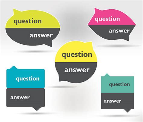 Question And Answer Infographic Illustrations Royalty Free Vector