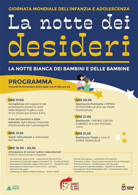 Arriva La La Notte Dei Desideri La Notte Bianca Dei Bambini E Delle