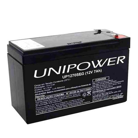 BATERIA SELADA MULTIUSO 12V 7A UP1270SEG UNIPOWER RAICROM TECNOLOGIA