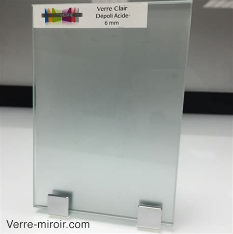 verre depoli base clair