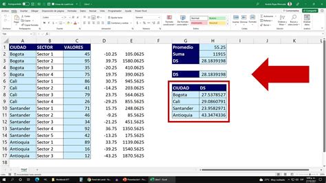 Como Calcular La Desviacion En Excel Image To U