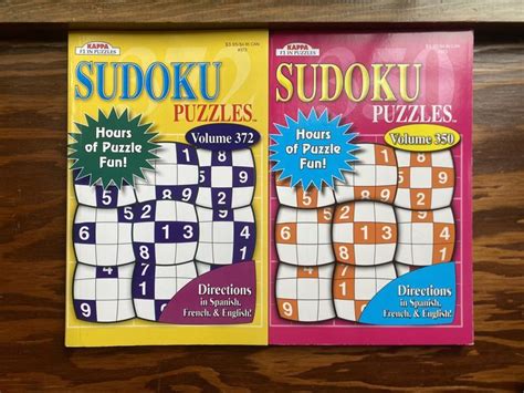 Sudoku Puzzle Books set of 2: Vol. 350 & 372 Puzzle Books | Etsy ...