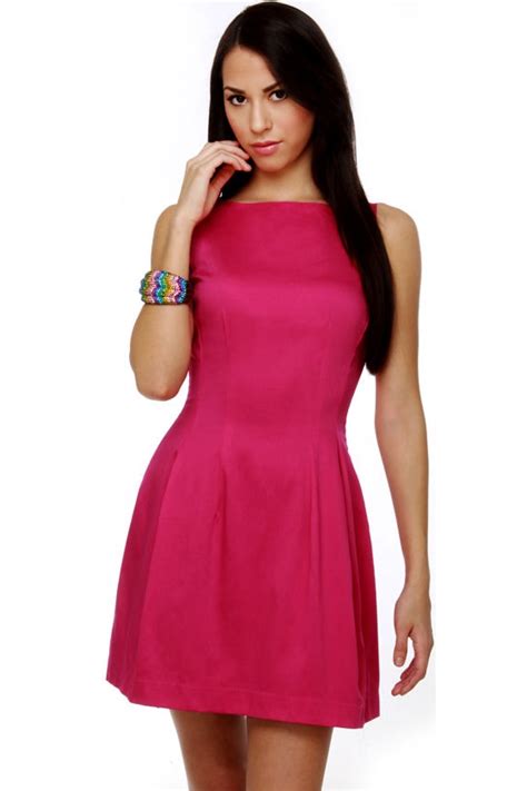 Pink Dress - Classy Dress - Boned Dress - $42.00