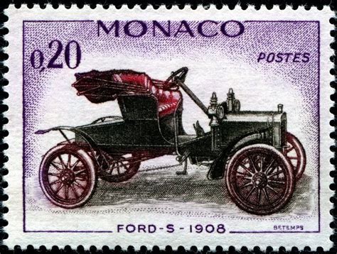 Image Vintage Cars Antique Cars Postage Stamp Art Letter Stamps Car