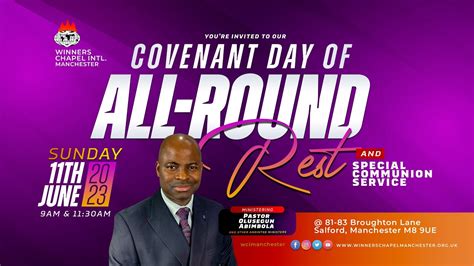 COVENANT DAY OF ALL ROUND REST 1ST SERVICE PST OLUSEGUN ABIMBOLA