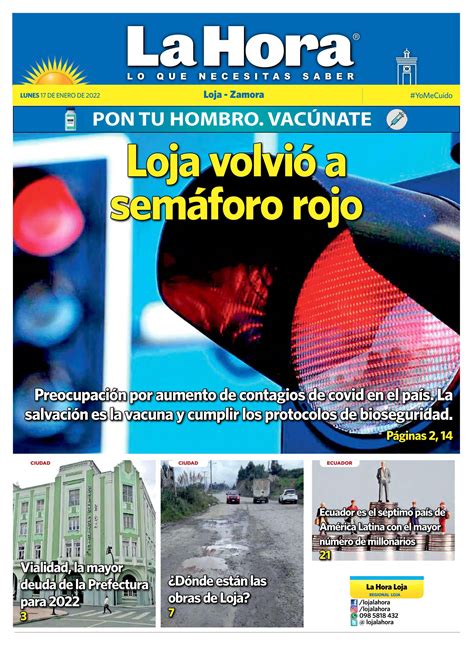 Diario La Hora Loja 17 De Enero 2022 By LA HORA Ecuador Issuu