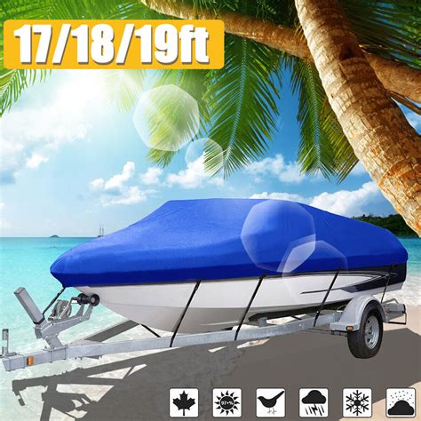 Ft Heavy Duty Boat Speedboat Cover D Waterproof Fish Ski V Hull